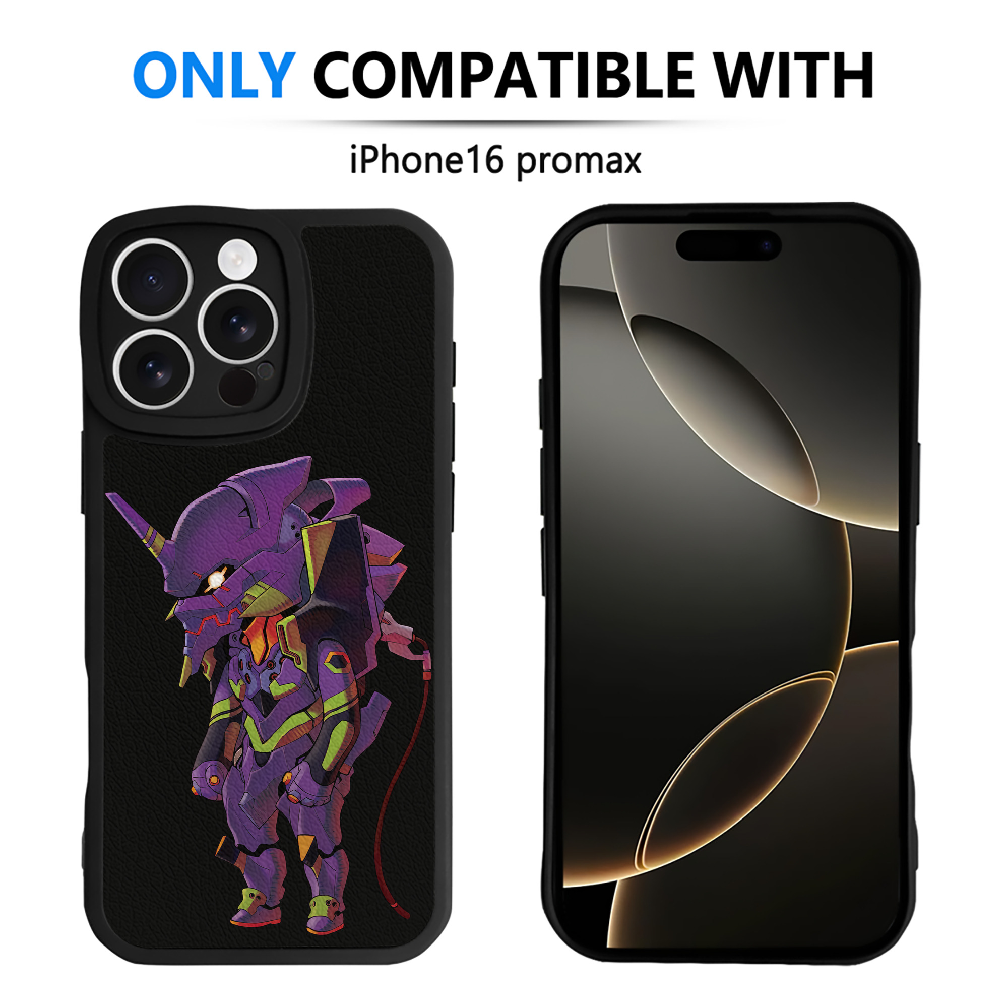 （画像用） EVA 新世紀エヴァンゲリオン 【iPhone 16シリーズ対応】シリコンスマホケース（レザー調） 材質：シリコン